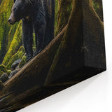 Serene Bear Forest - Stunning Wildlife Photography Canvas Art
