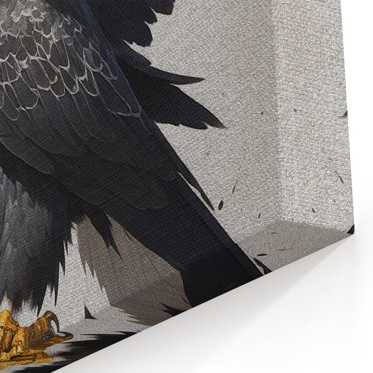 Powerful Eagle Wall Art - Bold Birds of Prey Artistic Canvas Print