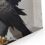 Powerful Eagle Wall Art - Bold Birds of Prey Artistic Canvas Print