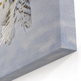 Graceful Snowy Owl Wall Art - Majestic Birds of Prey Winter Canvas