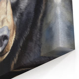 Graceful Bear Portrait - Elegant Wildlife Art Canvas Print