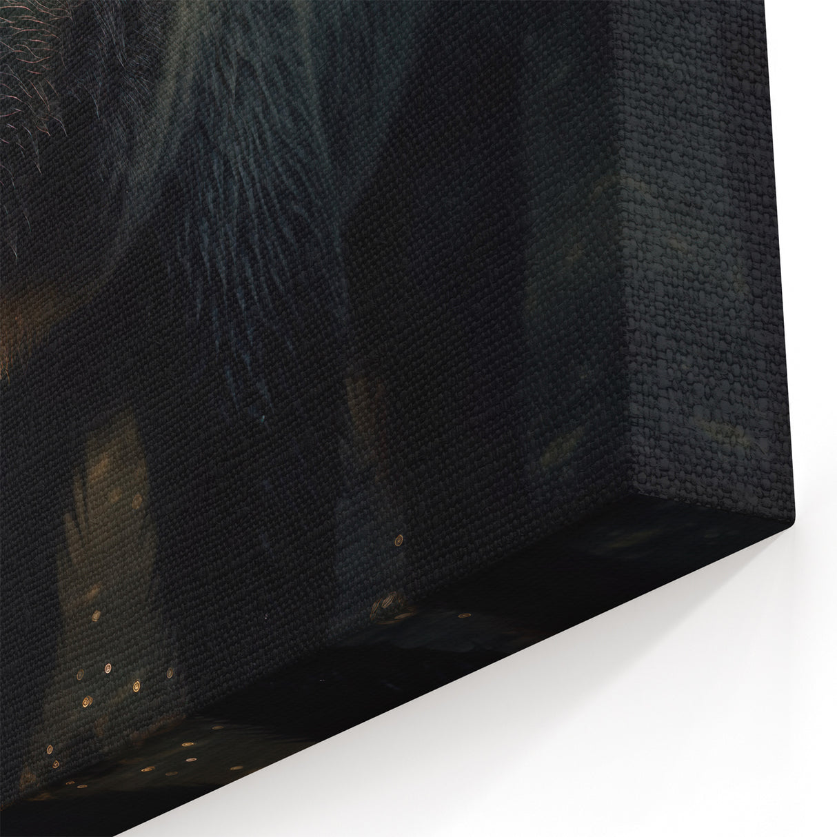 Dramatic Bear in Forest - Stunning Wildlife Canvas Art Print