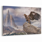 Majestic Eagle Wall Art - Epic Birds of Prey in Mountain Landscape Canvas