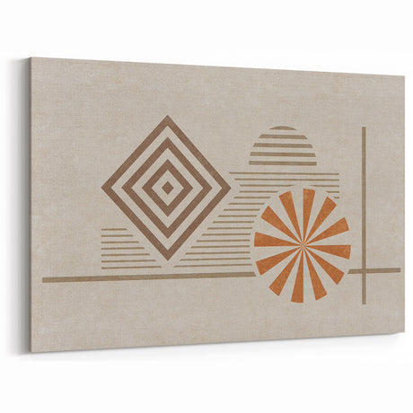Abstract Geometric Lines and Shapes Art - Modern Minimalist Design