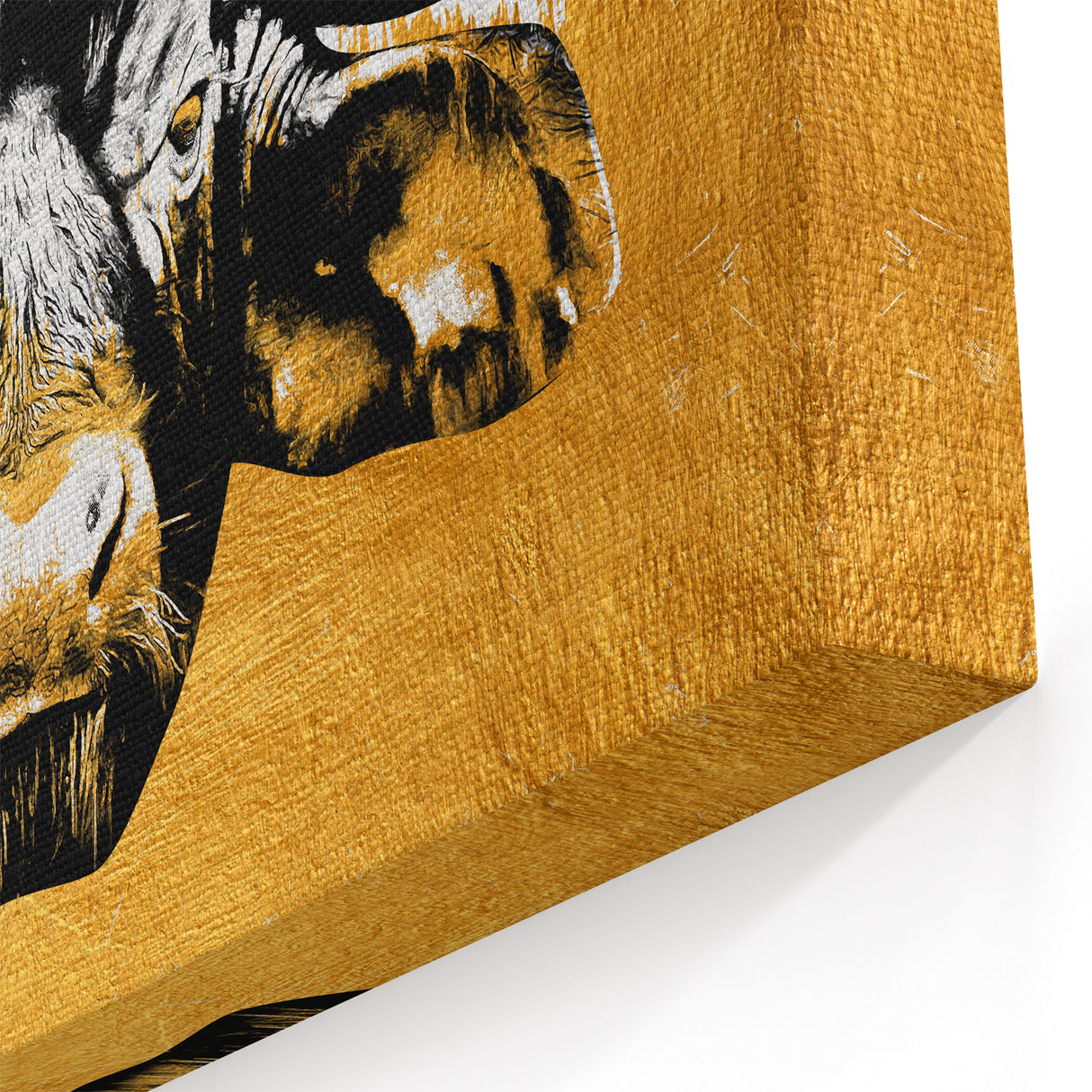 Rustic Buffalo Wall Art - Majestic Bison Print on Canvas and Acrylic