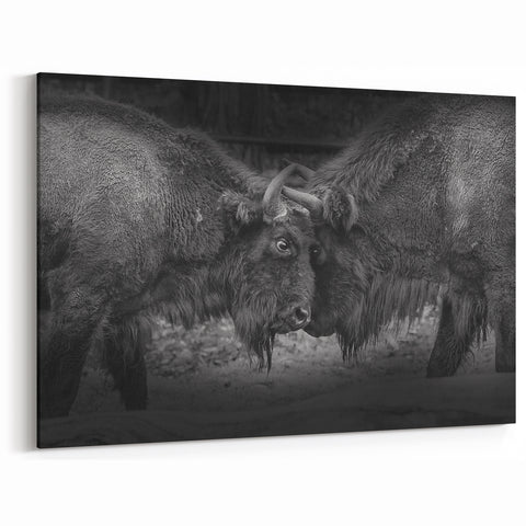 Rustic Buffalo Wall Art – Majestic Bison Print for Wildlife Lovers