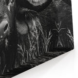 Buffalo Wall Art – Striking Black and White Bison Photography