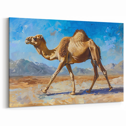 Exotic Camel Wall Art - Desert Camel Decor - Stunning Camel Canvas Print