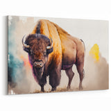 Colorful Bison Art – Vibrant Buffalo Wall Art for Bold Interiors