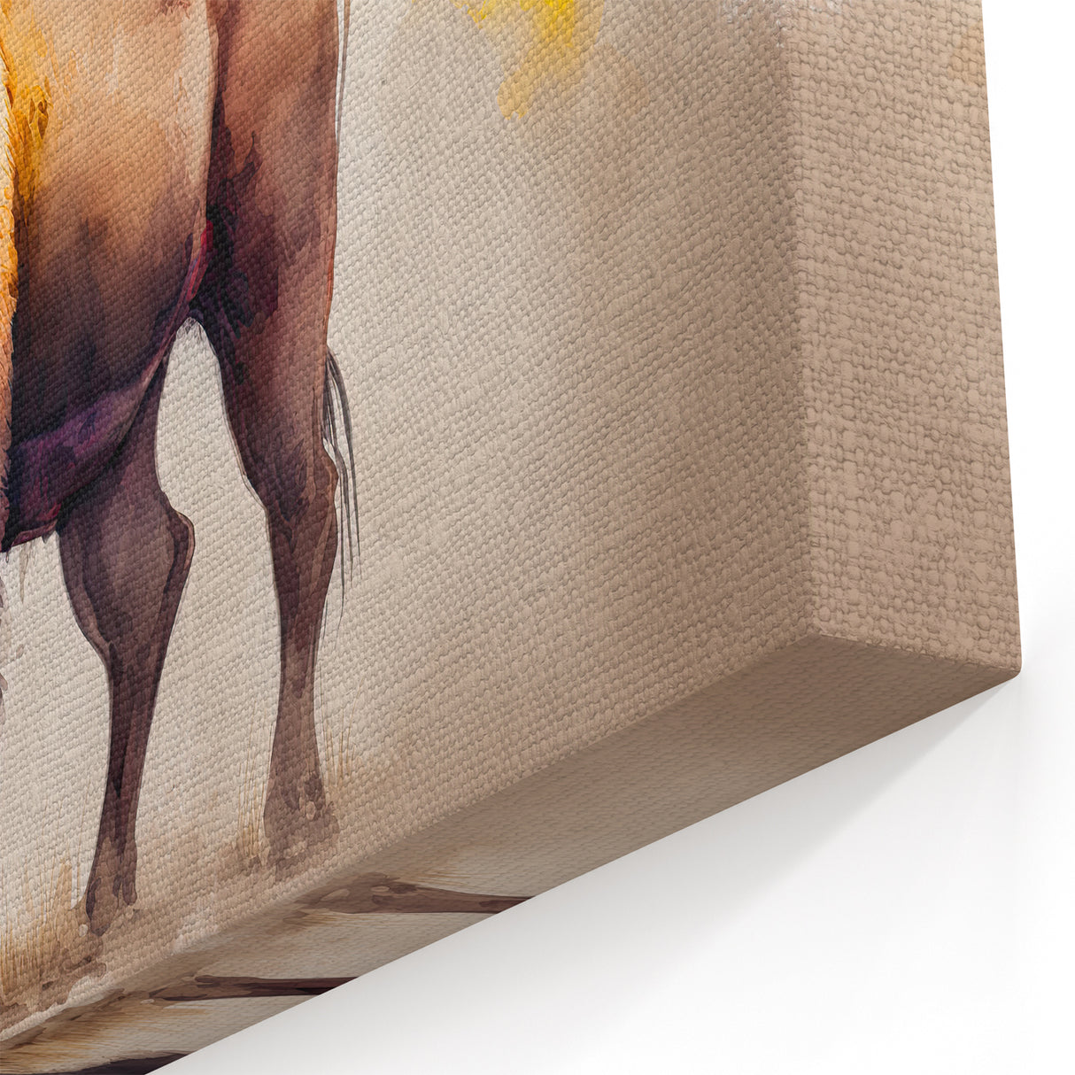 Colorful Bison Art – Vibrant Buffalo Wall Art for Bold Interiors