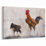 Farmyard Serenity - Majestic Chicken & Hen Wall Art for Rustic Decor