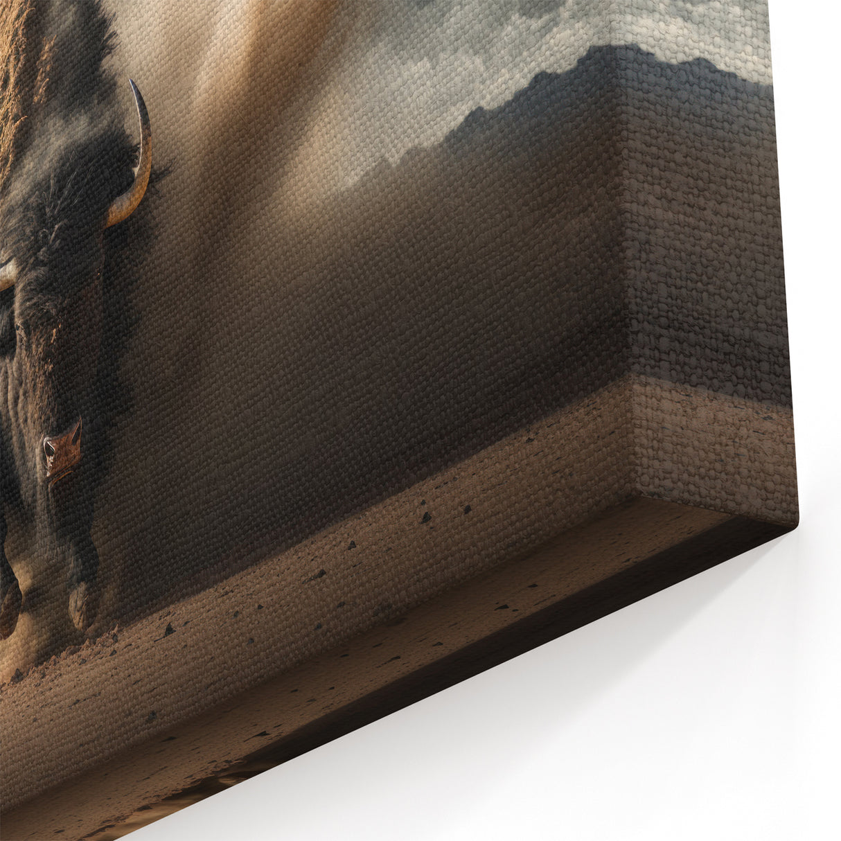 Charging Bison Art – Dynamic Buffalo Wall Art for Bold Interiors