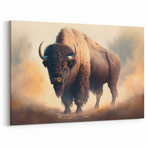 Majestic Bison Art – Bold Buffalo Wall Decor for Rustic Interiors