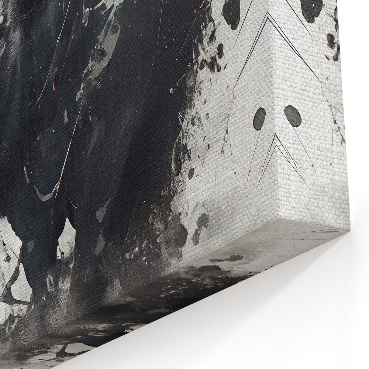 Abstract Buffalo Canvas Art - Modern Bison Print for Rustic Decor