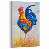 Vibrant Rooster Canvas - Stunning Chicken Wall Art for Bold Decor