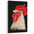 Bold Rooster Portrait - Striking Chicken Wall Art for Modern Decor