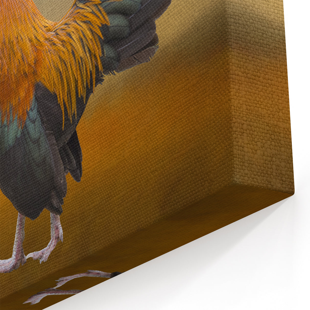 Majestic Rooster at Dawn - Stunning Chicken Wall Art for Rustic Decor
