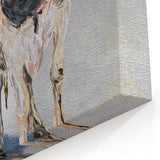 Winter Cow Wall Art - Serene Cow Canvas for Rustic Farmhouse Decor