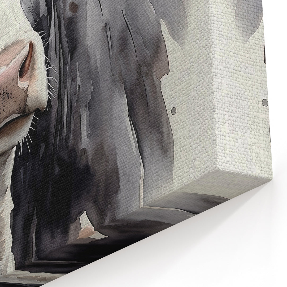 Minimalist Cow Wall Art - Modern Cow Canvas for Farmhouse Decor