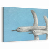 Elegant Crane Wall Art – Graceful Crane Decor on Canvas & Acrylic Print