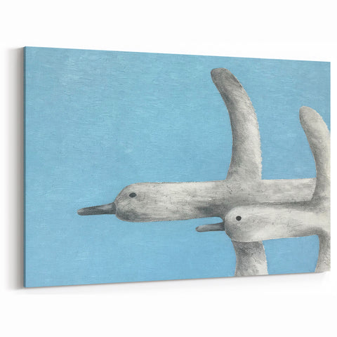 Elegant Crane Wall Art – Graceful Crane Decor on Canvas & Acrylic Print