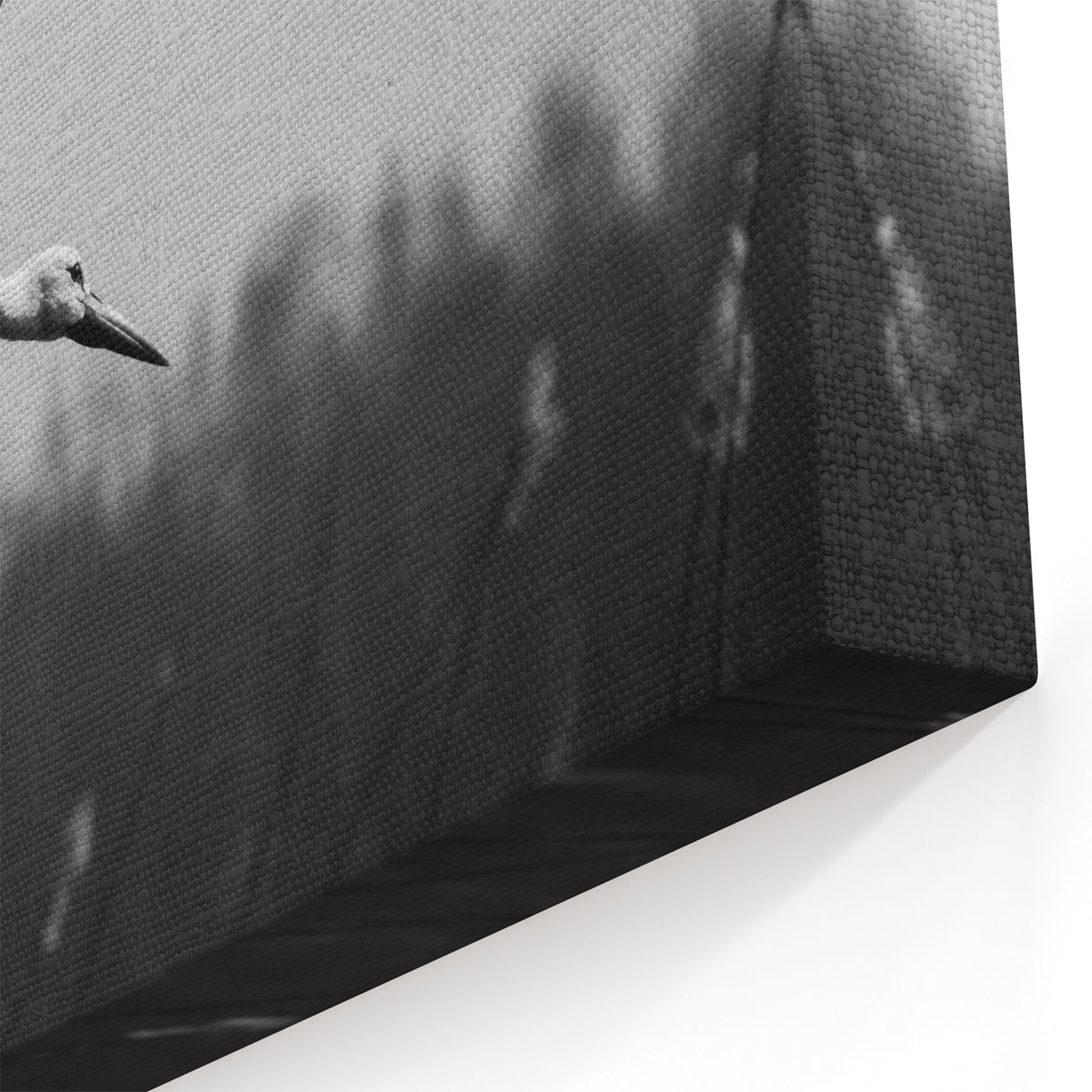 Majestic Crane Wall Art – Elegant Crane in Flight on Canvas & Acrylic