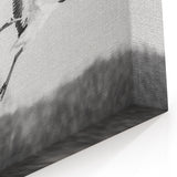 Graceful Crane Wall Art – Pair of Cranes in Flight on Canvas & Acrylic