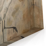 Exquisite Crane Wall Art – Golden Crane Elegance on Canvas & Acrylic