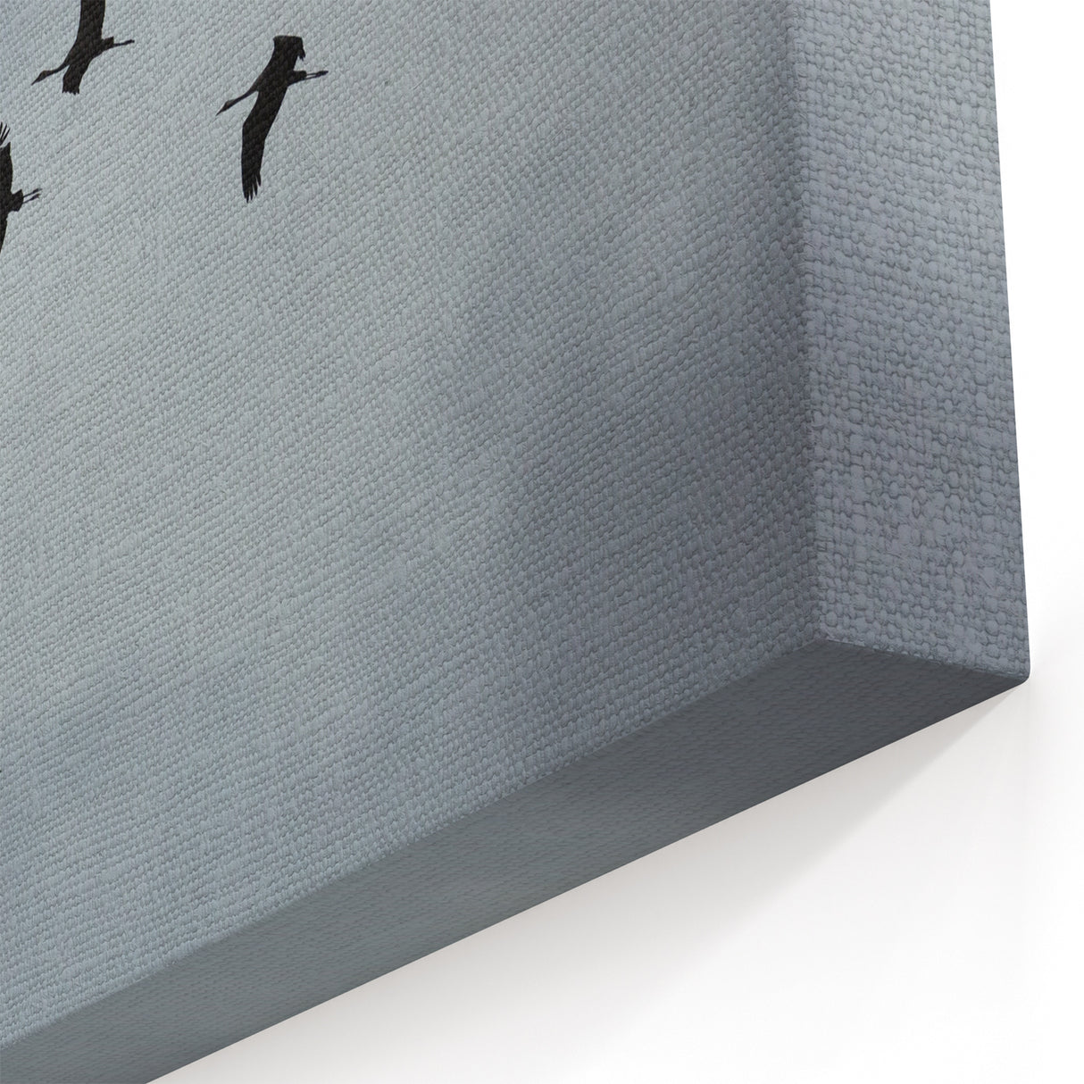 Tranquil Crane Wall Art – Silhouettes of Cranes in Flight on Canvas