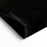 Black Cows Wall Art - Dramatic Cow Canvas for Modern Decor