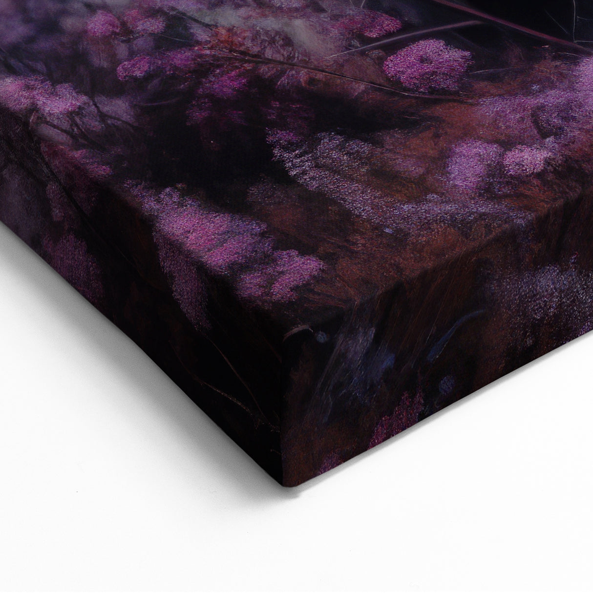 Moody Highland Cow Wall Art - Dramatic Cow Canvas for Rustic Decor