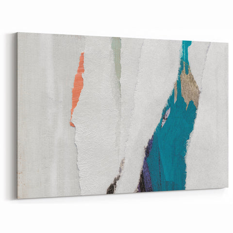 Modern Strokes and Lines Abstract Art - Vibrant Geometric Canvas