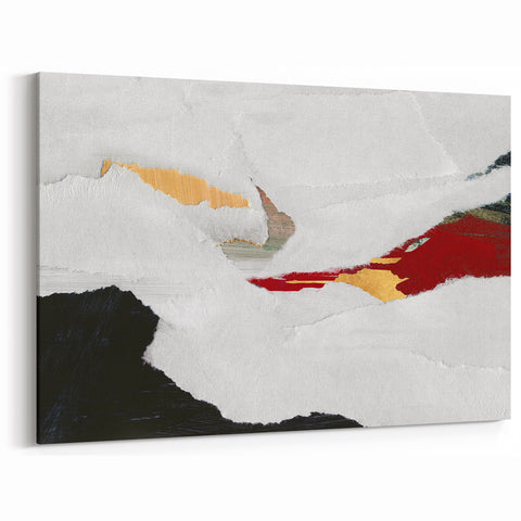 Bold Strokes and Lines Abstract Art - Modern Geometric Canvas Print