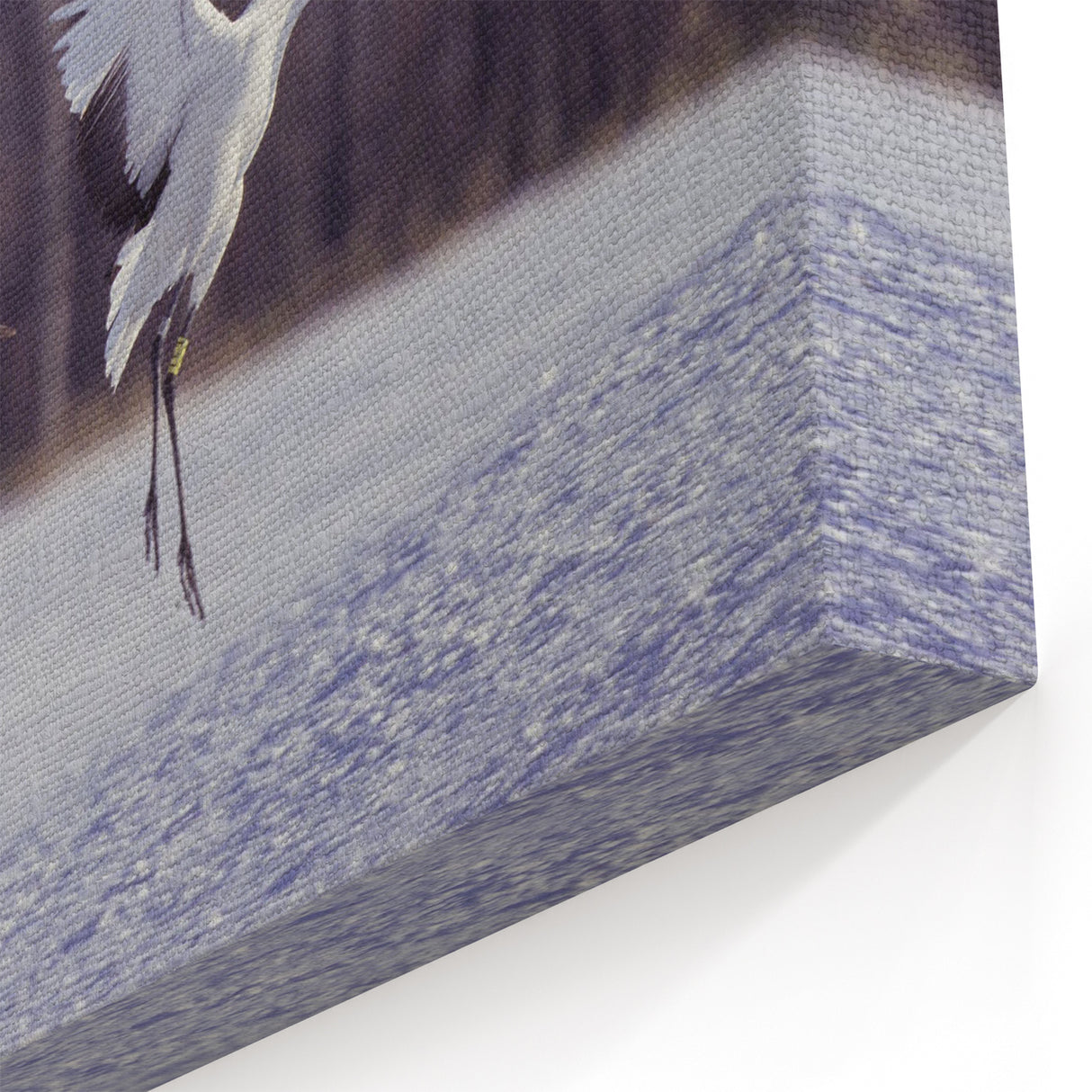 Graceful Crane Wall Art – Cranes in Mid-Air Flight on Canvas & Acrylic