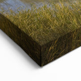 Elegant Crane Wall Art - Majestic Crane Flight over Serene Wetlands Canvas