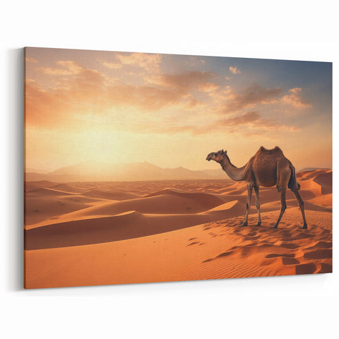 Majestic Camel Wall Art - Desert Serenity Camel Canvas & Prints