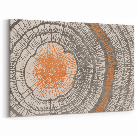 Geometric Strokes and Lines Abstract Art - Modern Canvas Print