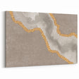Elegant Abstract Strokes and Lines Art in Beige, Grey, and Gold Canvas