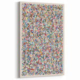 Vibrant Abstract Spots Canvas Art - Colorful Splatter Design