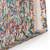 Vibrant Abstract Spots Canvas Art - Colorful Splatter Design