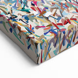 Vibrant Abstract Spots Canvas Art - Colorful Splatter Design