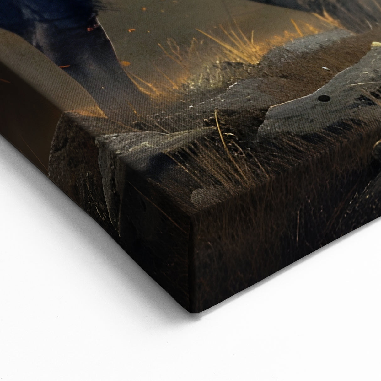 Majestic Bison Wall Art - Dramatic Buffalo Canvas for Rustic Decor