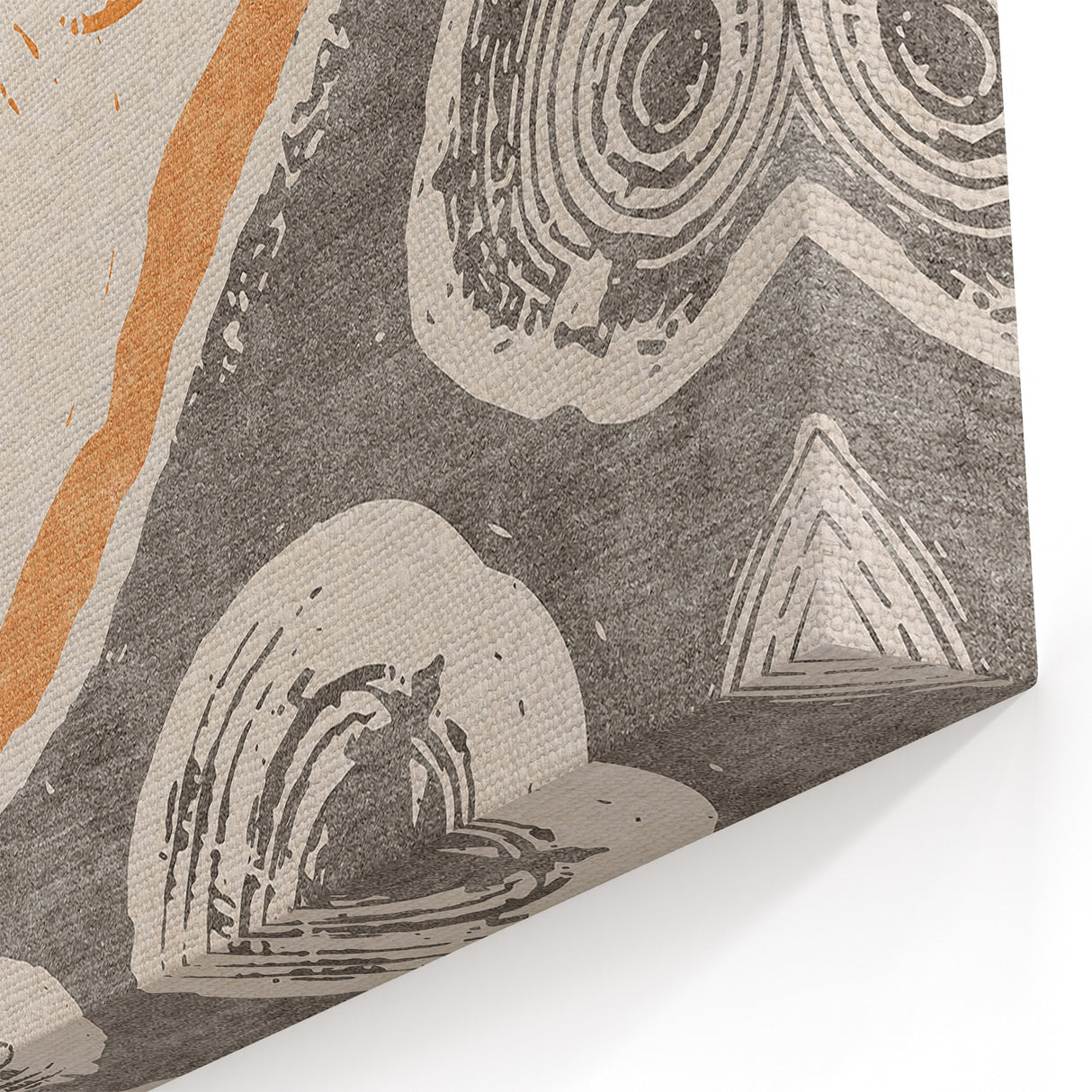 Contemporary Strokes and Lines Abstract Art - Geometric Canvas Print