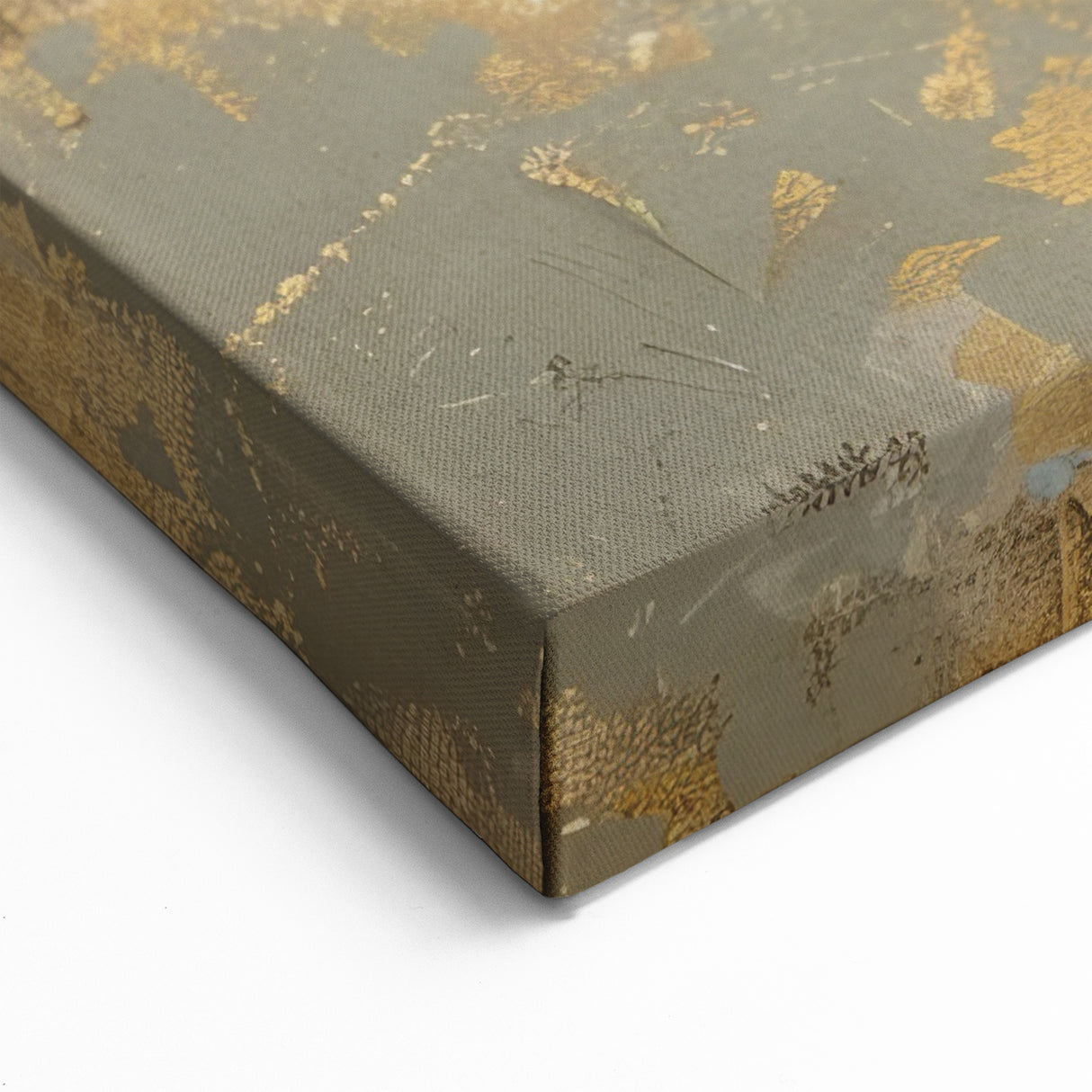 Elegant Crane Wall Art - Graceful Crane with Soft Gold Accents Canvas