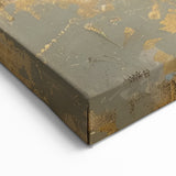 Elegant Crane Wall Art - Graceful Crane with Soft Gold Accents Canvas