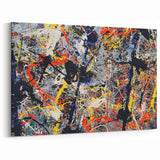 Bold Abstract Splatter Canvas Art - Dynamic Colorful Spots