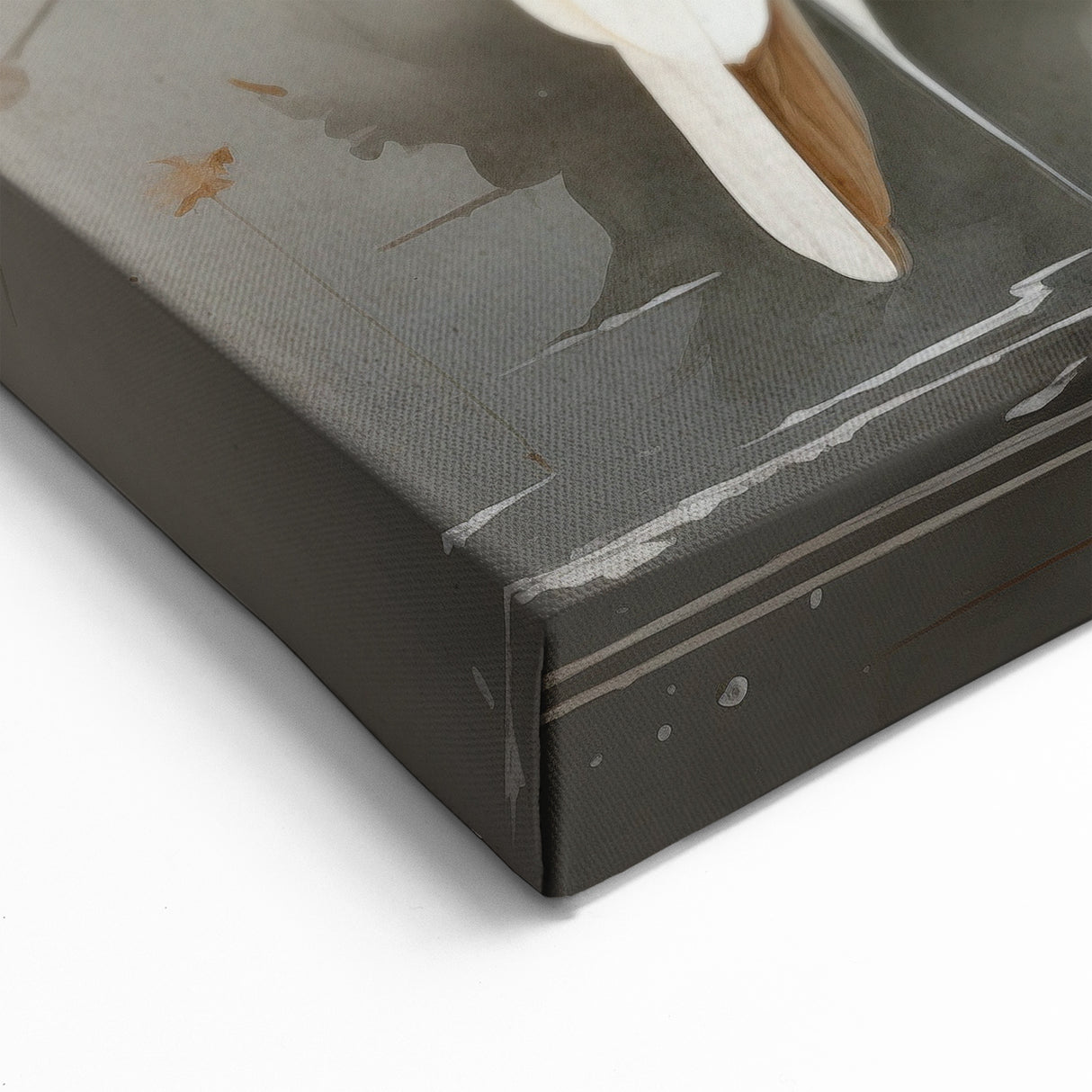 Elegant Crane Wall Art - Romantic Pair of Cranes with Floral Accents