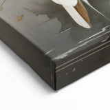 Elegant Crane Wall Art - Romantic Pair of Cranes with Floral Accents