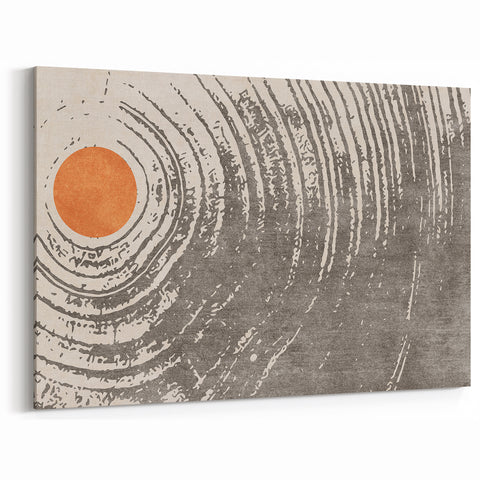 Abstract Strokes and Lines Art - Modern Geometric Canvas Print