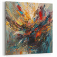 Vibrant Abstract Splatter Canvas Art - Dynamic Color Explosion
